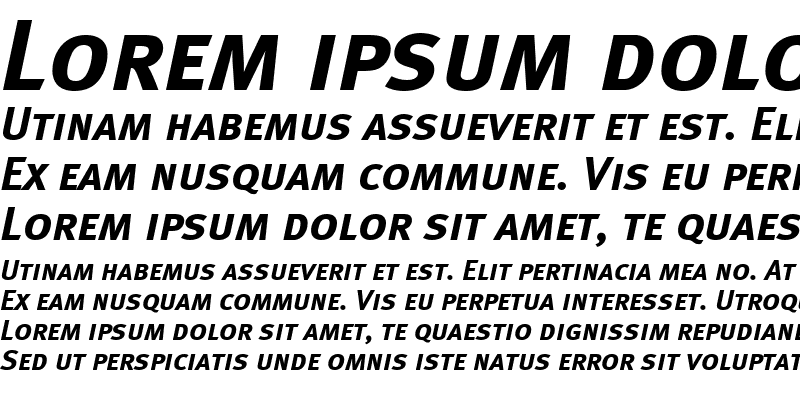 Sample of MetaBoldCE Medium Italic