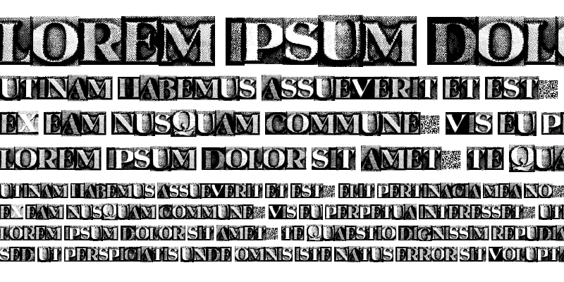 Sample of MetalBlockSerif