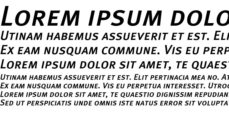 Sample of MetaPlus Caps Medium Italic