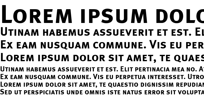 Sample of MetaPlusBold-Caps Regular