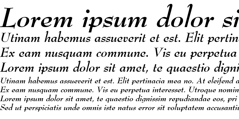 Sample of Metro Bold Italic
