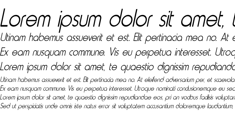 Sample of Metro-Condensed Bold Italic