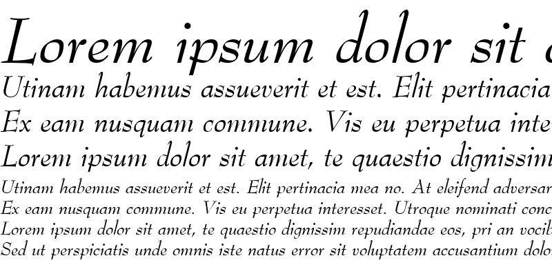 Sample of Metro Italic