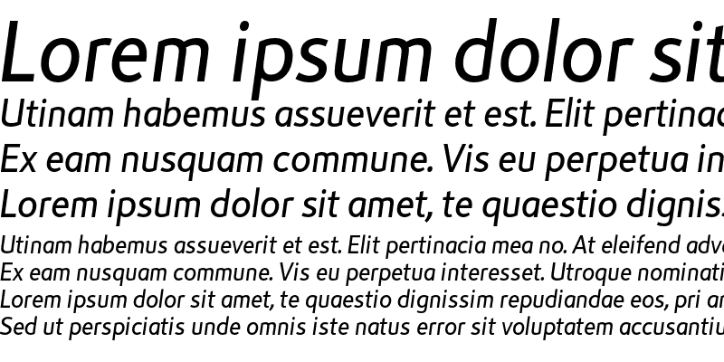 Sample of Metrolis oAlt Italic