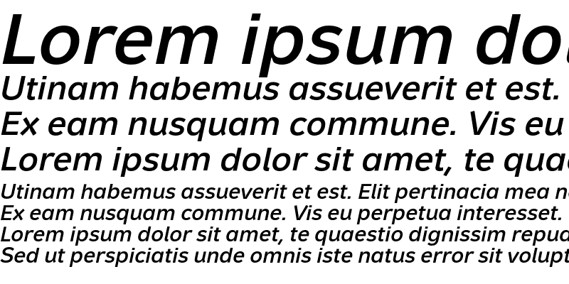 Sample of Metron Medium Pro Italic
