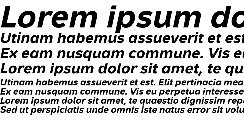 Sample of Metron Text Pro Bold Italic