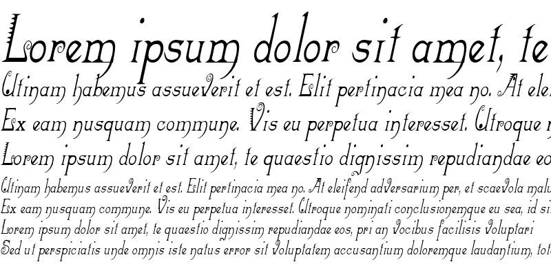 Sample of MexacaliCondensed Italic