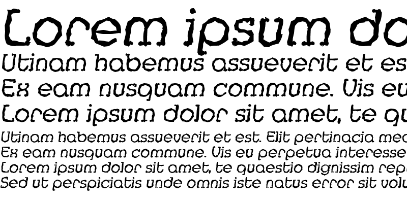 Sample of MexicoRandom Italic