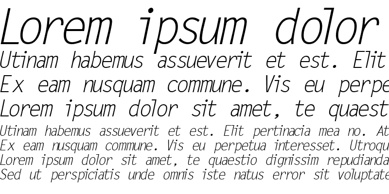 Sample of MicrofineSSK Italic