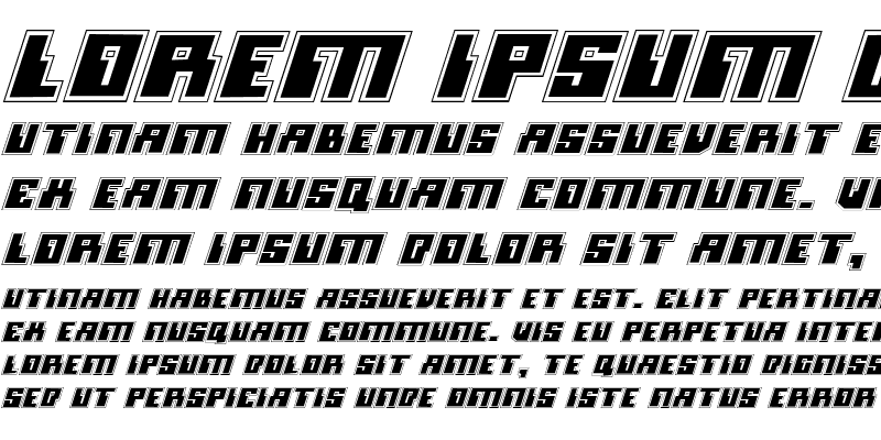Sample of Micronian Academy Italic
