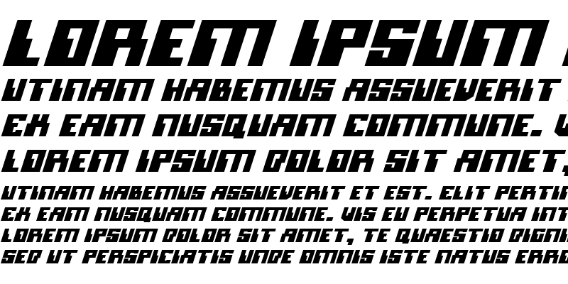 Sample of Micronian Italic Italic
