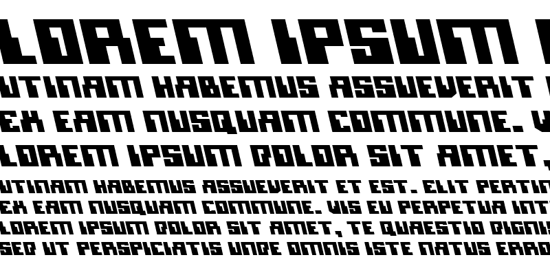 Sample of Micronian Leftalic Italic