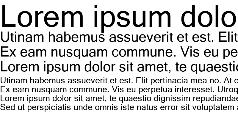 Sample of Microsoft Sans Serif