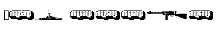 Preview of Military dingbats (demo) Fenotype