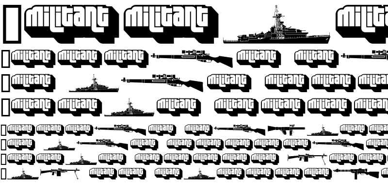 Sample of Military dingbats (demo) Fenotype