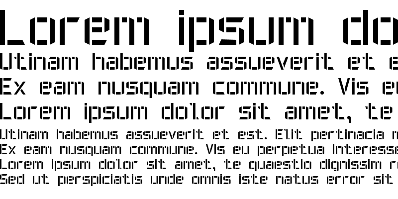 Sample of Military Font 7