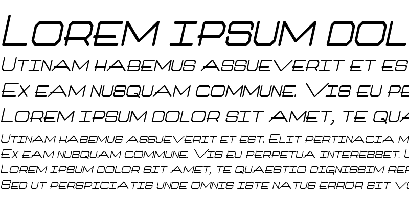 Sample of Millennium-Condensed Bold Italic