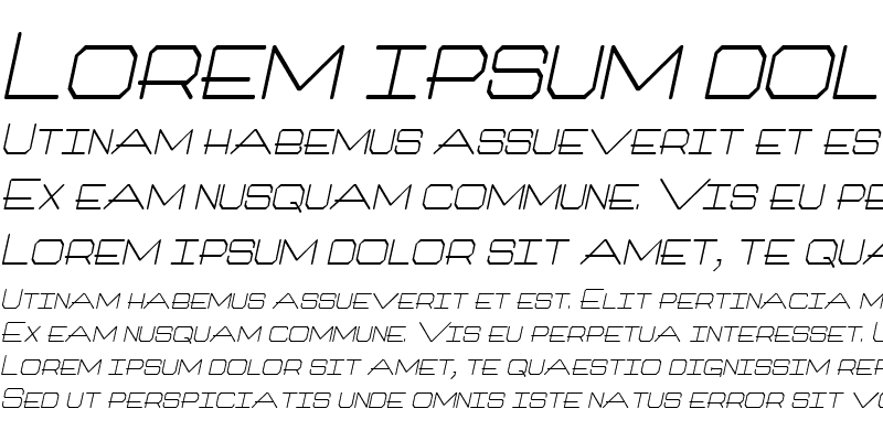 Sample of Millennium-Condensed Italic