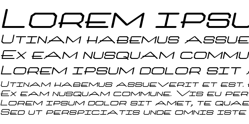 Sample of Millennium-Extended Bold Italic