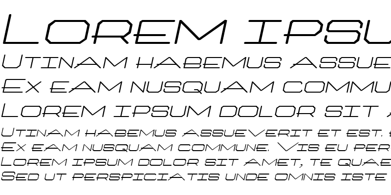 Sample of Millennium-Extended Italic