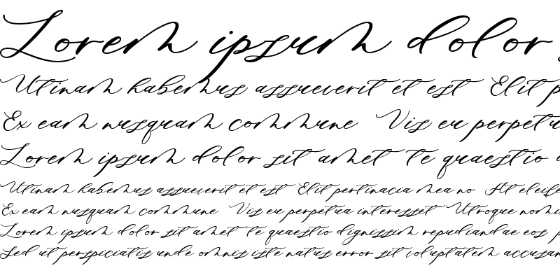Sample of Minimalist Script Regular
