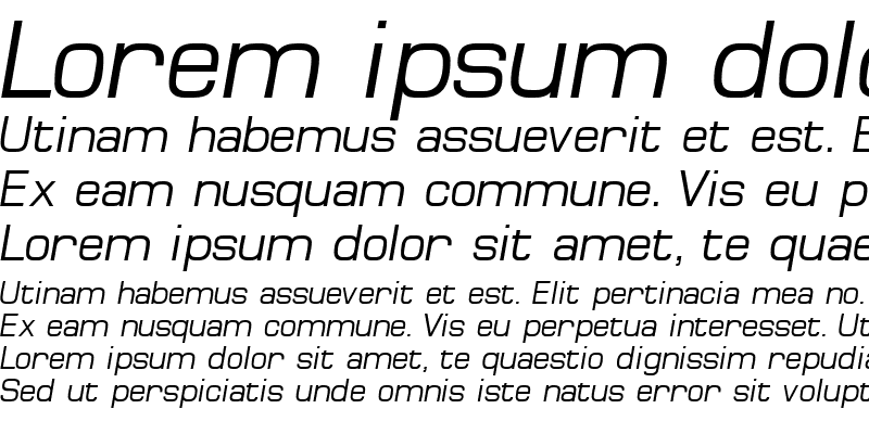 Sample of MinimaSSK Italic