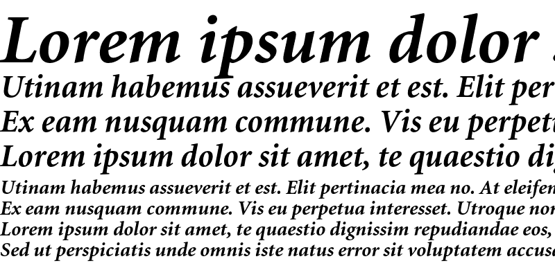 Sample of Minion Bold Italic OsF