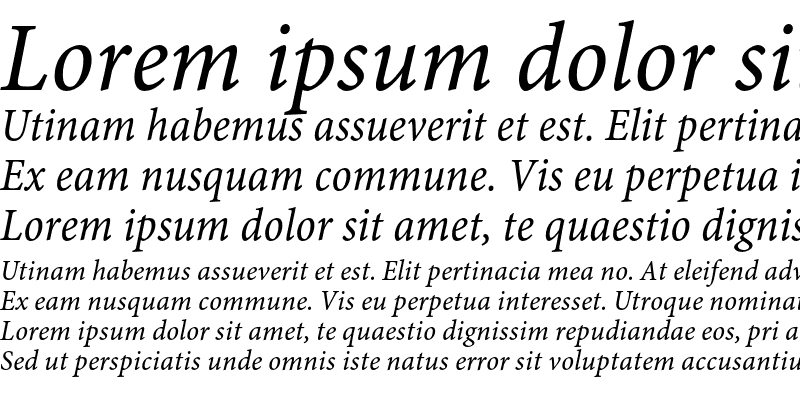 Sample of Minion Pro Cond Italic Caption
