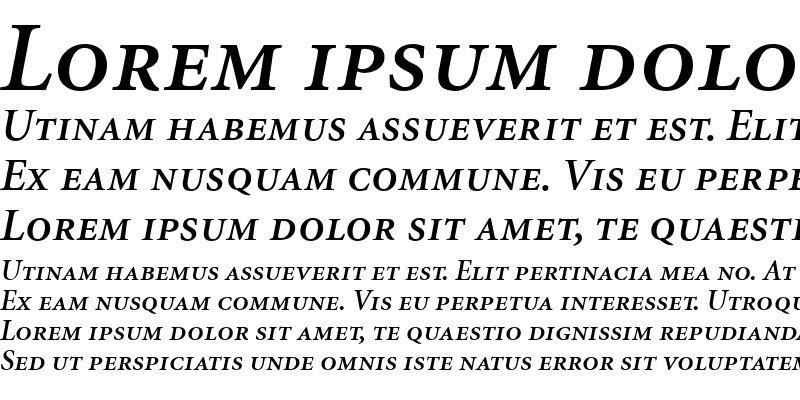 Sample of Minion RegularSC Bold Italic