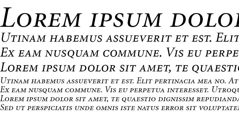 Sample of Minion RegularSC Italic