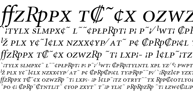 Sample of MinionExp-Italic