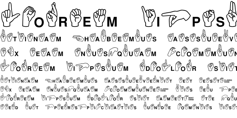 Sample of MiniPics-ASL