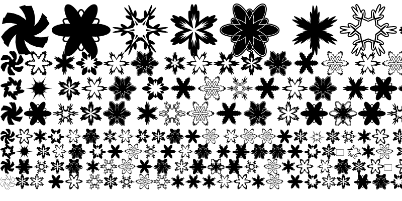 Sample of MiniPics-Snowflakes