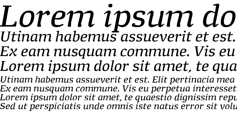 Sample of Minuscule 6 Italic