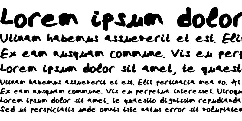 Sample of Miriamsfont