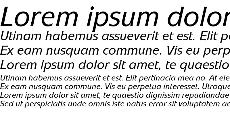 Sample of Mixage ITC Std Medium Italic