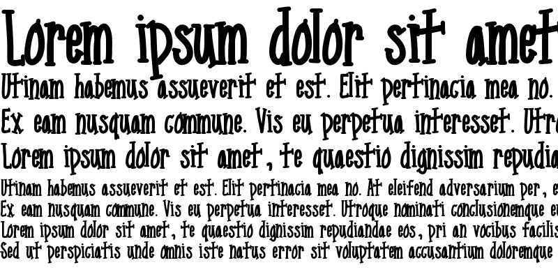 Sample of MixNarrowSerif Medium