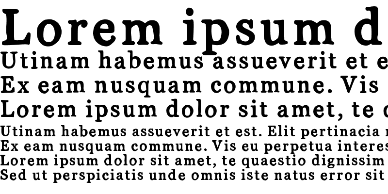 Sample of MixSerif Medium