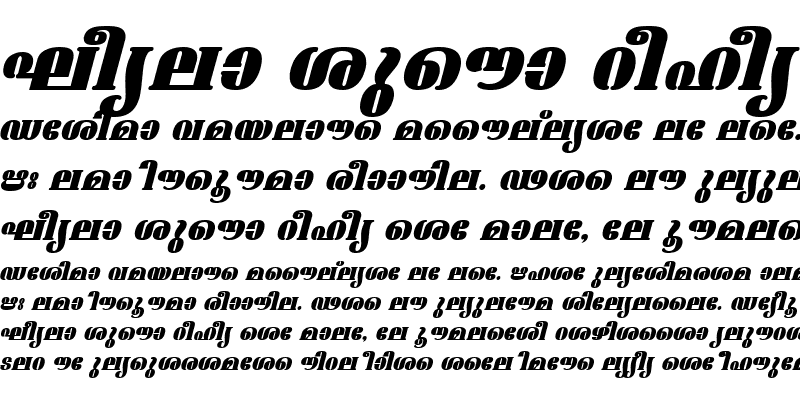 Sample of ML-TTAshtamudiExBold Italic