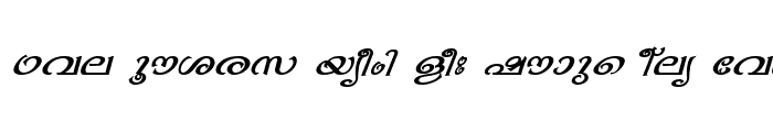 Preview of ML-TTBhavana Italic