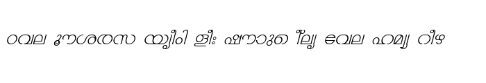 Preview of ML-TTChandrika Italic