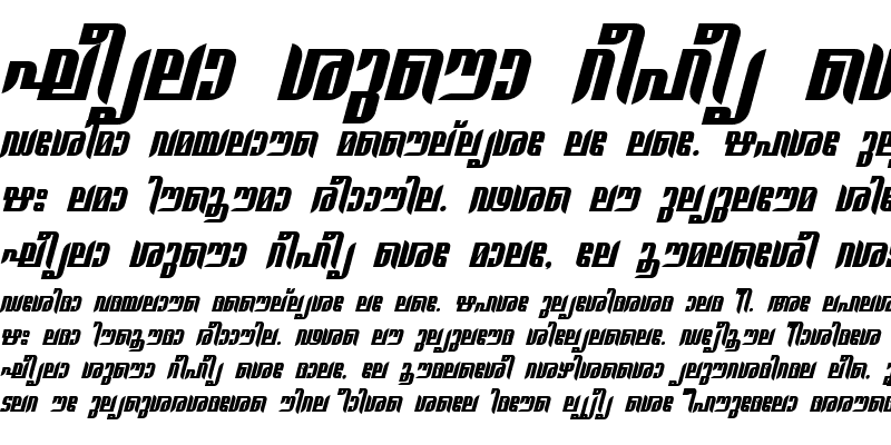 Sample of ML-TTGauriHeavy Italic