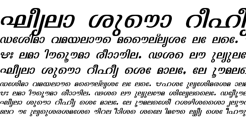 Sample of ML-TTJyothy Italic