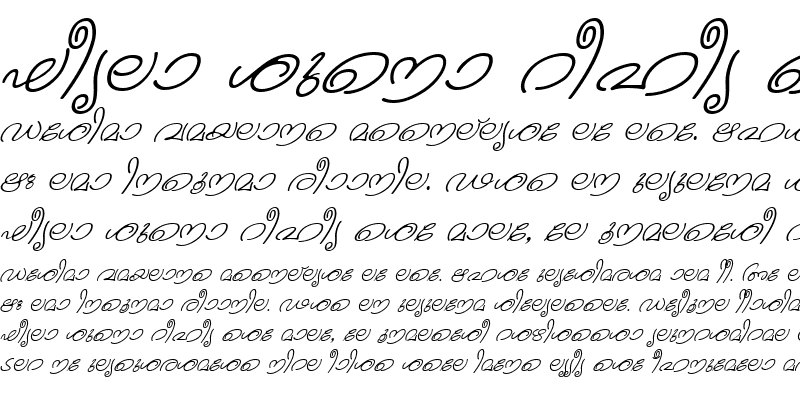 Sample of ML-TTKanika Italic