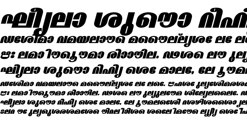 Sample of ML-TTMadhaviExBold Italic