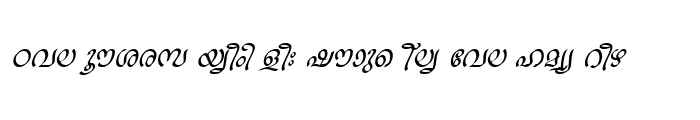 Preview of ML-TTRavivarma Italic