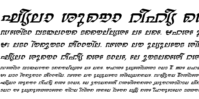 Sample of ML-TTThiruvathira Italic