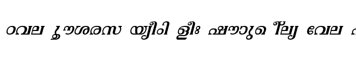 Preview of ML-TTVishu Italic