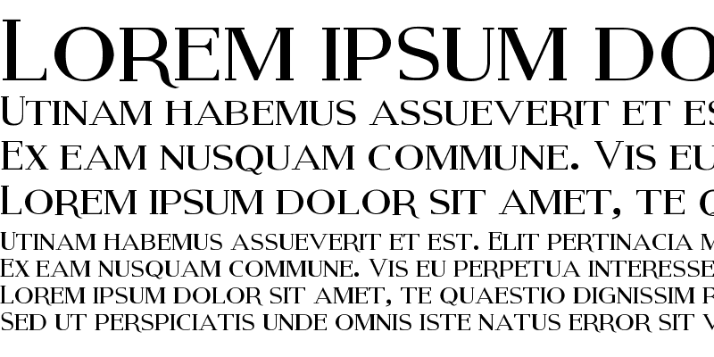 Sample of Modern Serif Regular