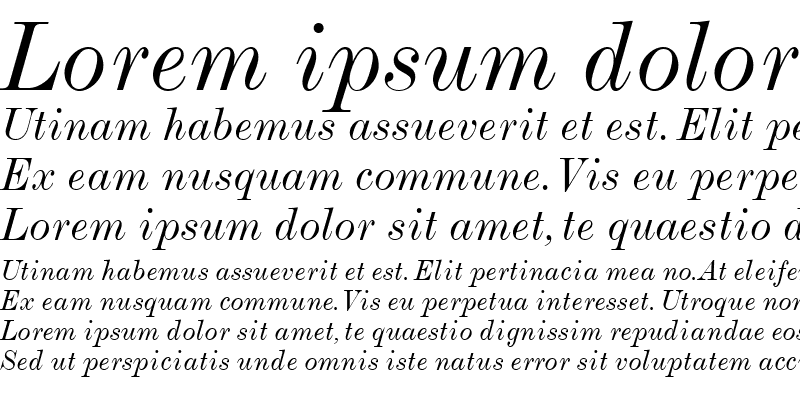 Sample of ModernMT Extended Italic